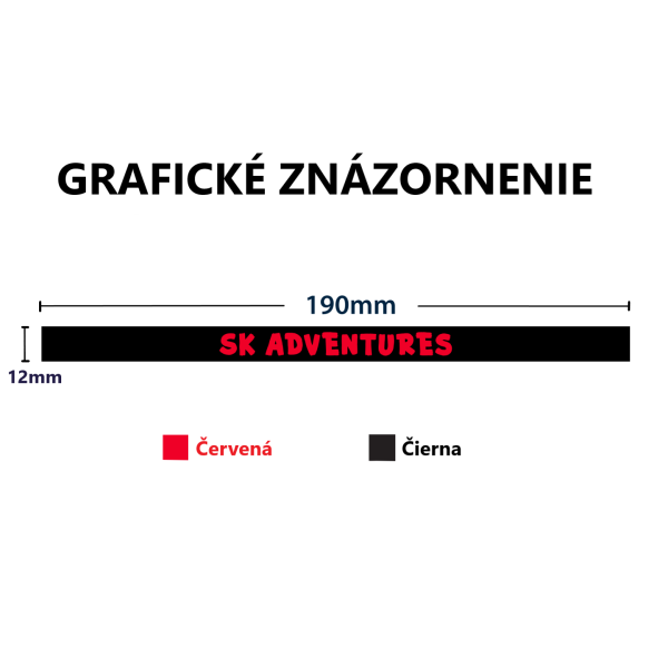 Náramok - Červený text SK Adventures - Image 9