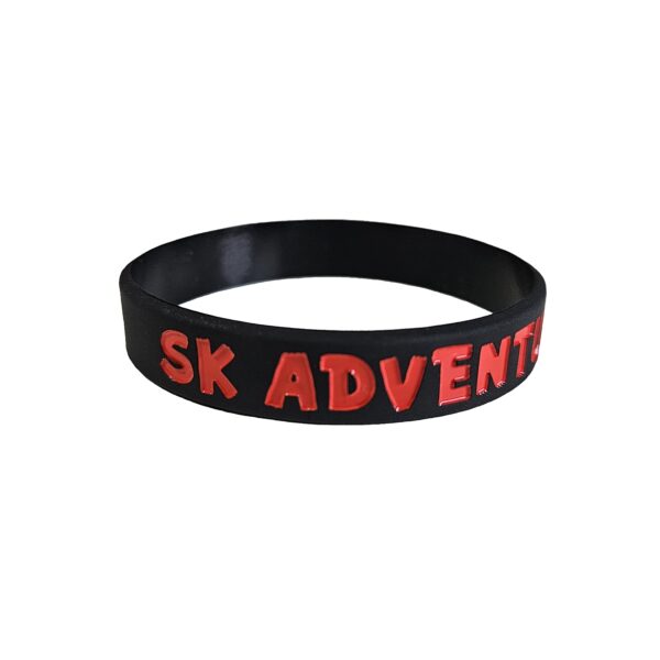 Náramok - Červený text SK Adventures